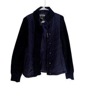 Freedom Trail by Kyodan navy blue sweater warm winter casual pockets knit